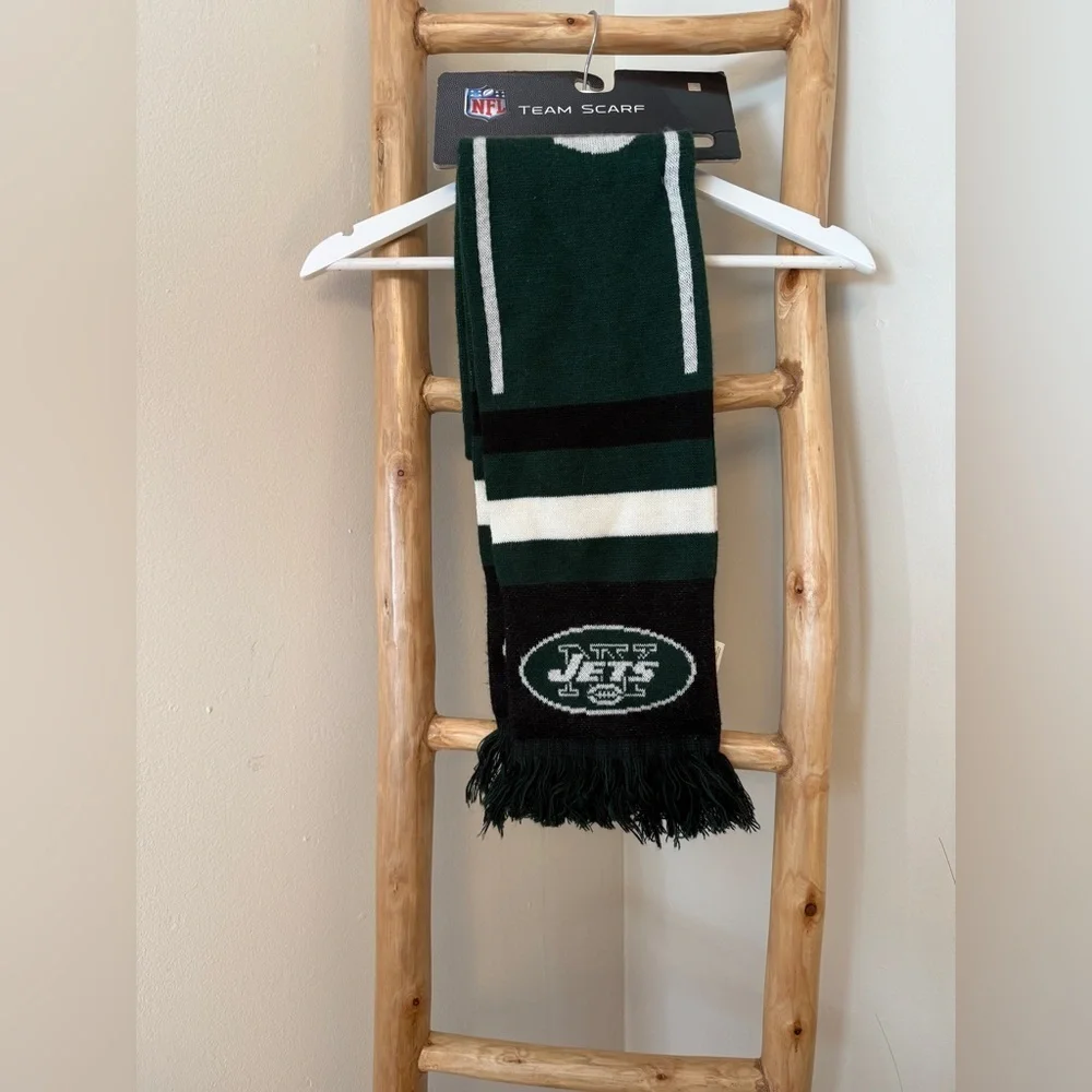 NFL FOREVER COLLECTIBLES VINTAGE New York Jets Team Scarf